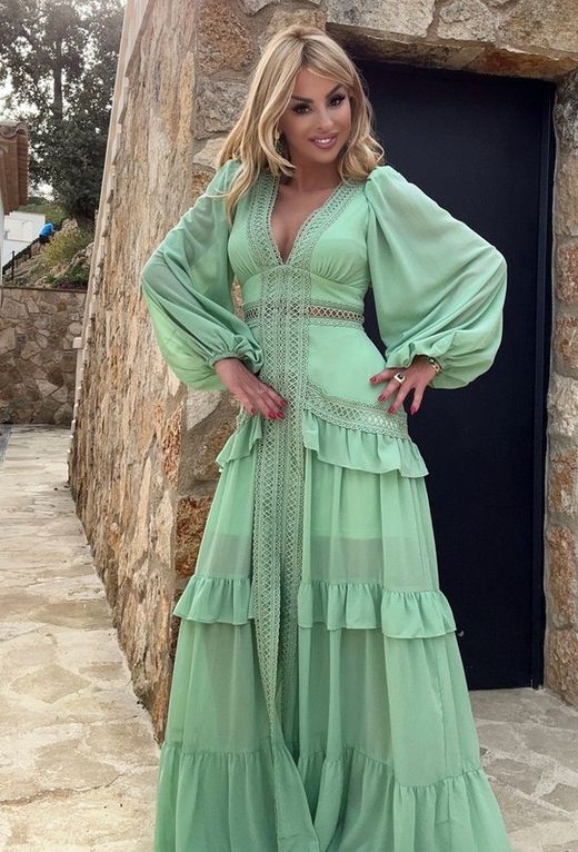 Vestido largo modelo Menta