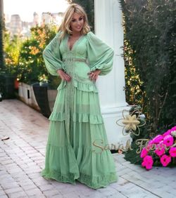 Vestido largo modelo Menta