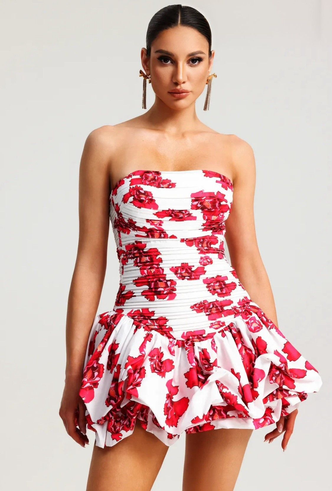 Vestido modelo Barbados rojo L