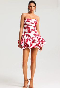 Barbados red model dress