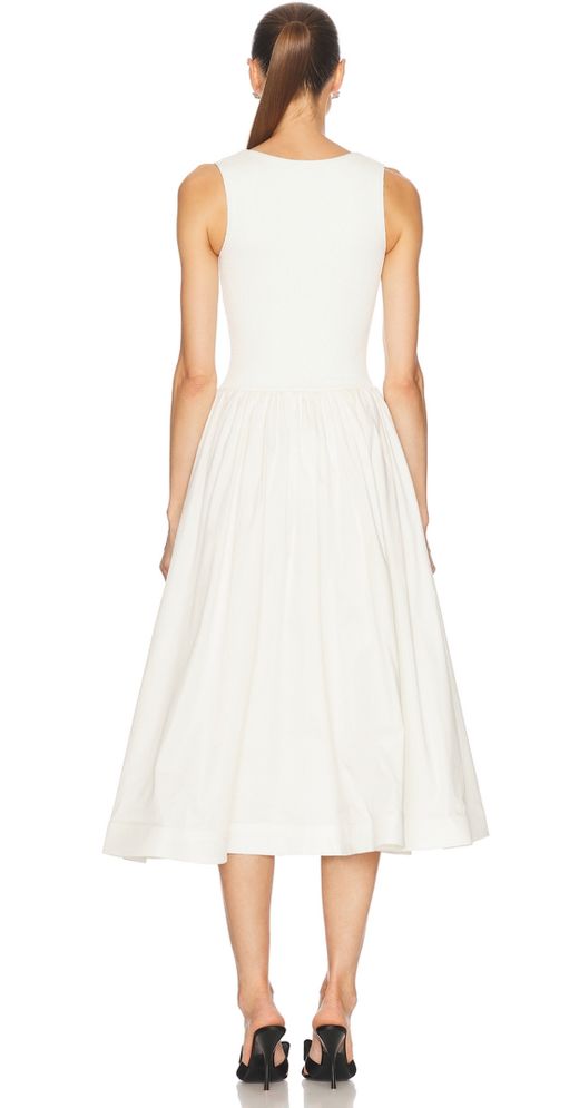 Black butterfly model dress