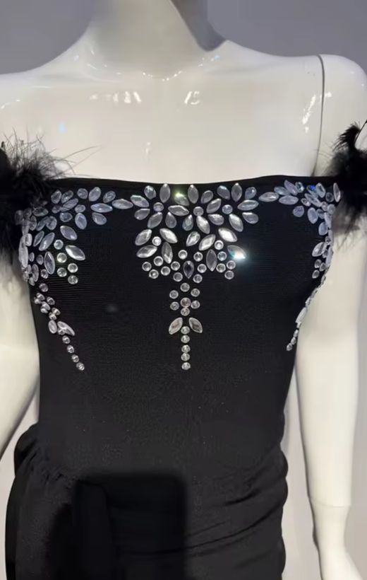 Vestido modelo Blanca negro