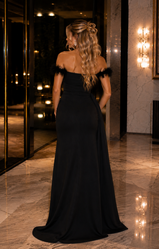 Vestido modelo Blanca negro