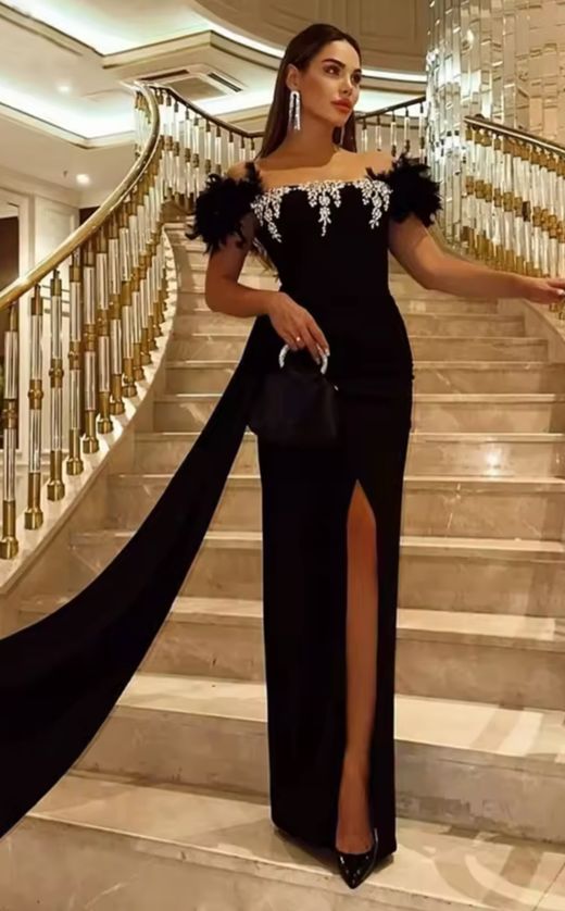 Vestido modelo Blanca negro