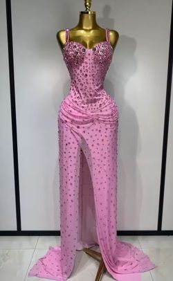 Robe à cœur rose