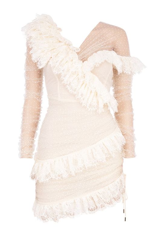 White Cupid dress