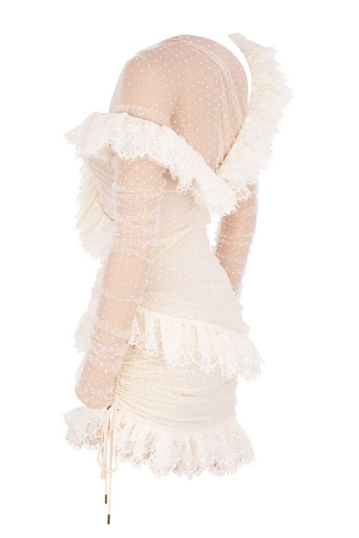 White Cupid dress