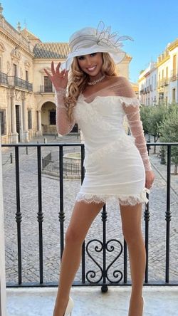 White Cupid dress