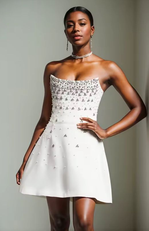 Delicate model dress