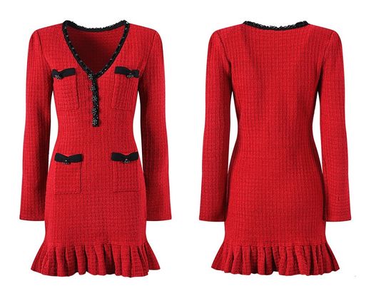 Vestido modelo Ginebra Rojo