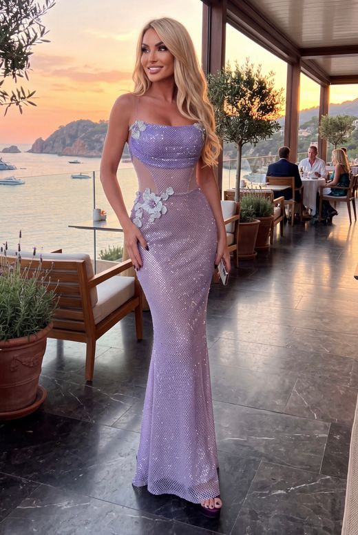 Vestido modelo Grace Malva