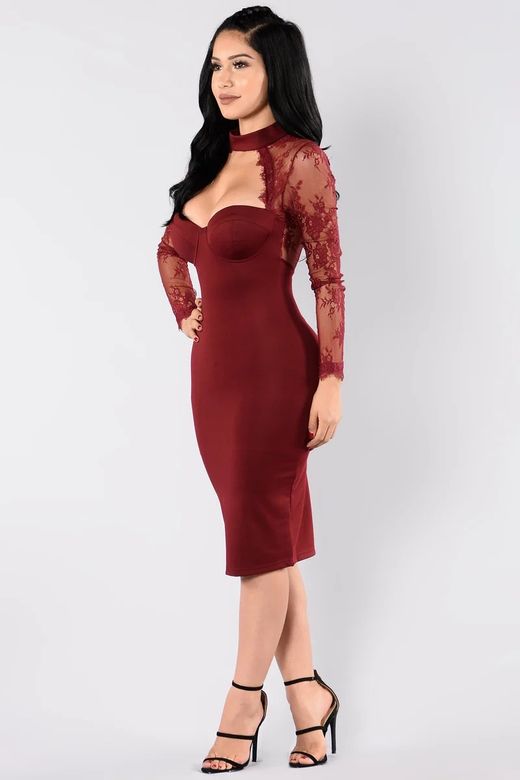 Vestido modelo Irina burdeos