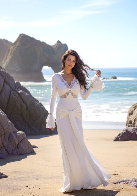 Vestido modelo Jardín romántico