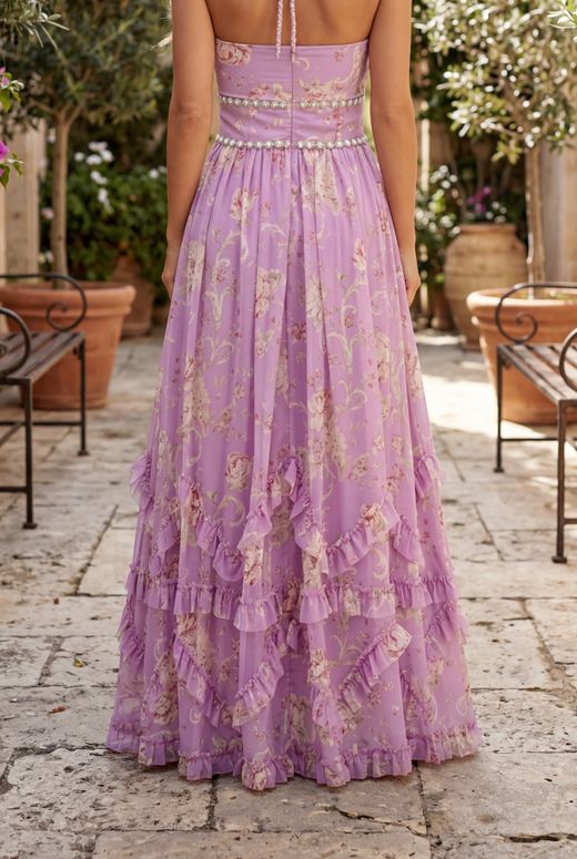 Floral maxi dress, Lavanda dream model