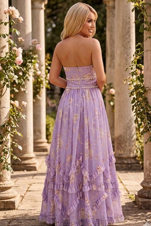 Floral maxi dress, Lavanda dream model