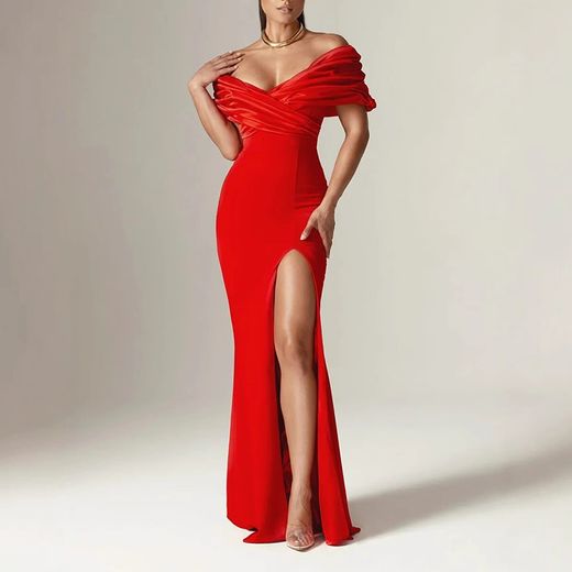 Vestido modelo Leonor rojo
