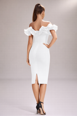 Lily white model dress