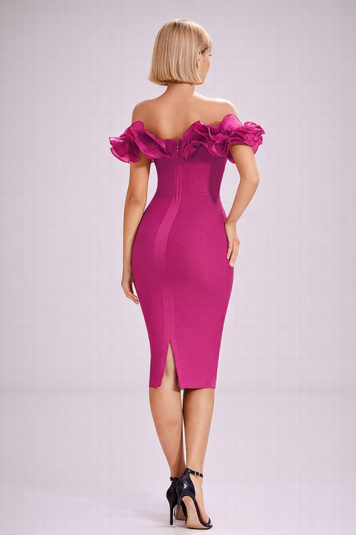 Vestido modelo Lily fucsia
