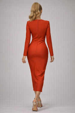 Vestido modelo Lindsay rojo