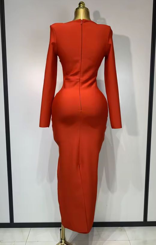 Vestido modelo Lindsay rojo