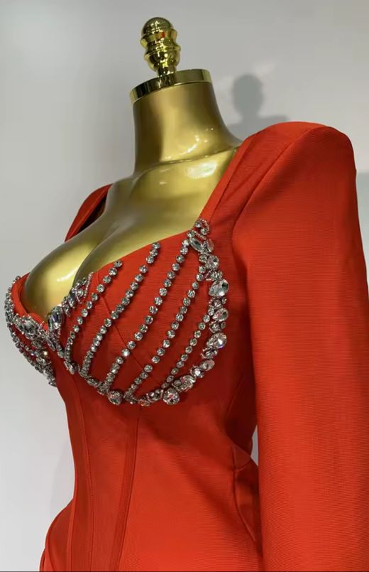 Vestido modelo Lindsay rojo