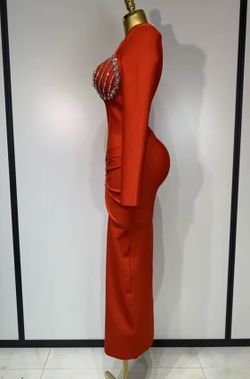 Vestido modelo Lindsay rojo