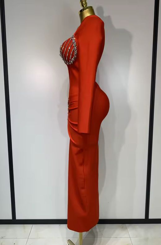 Vestido modelo Lindsay rojo