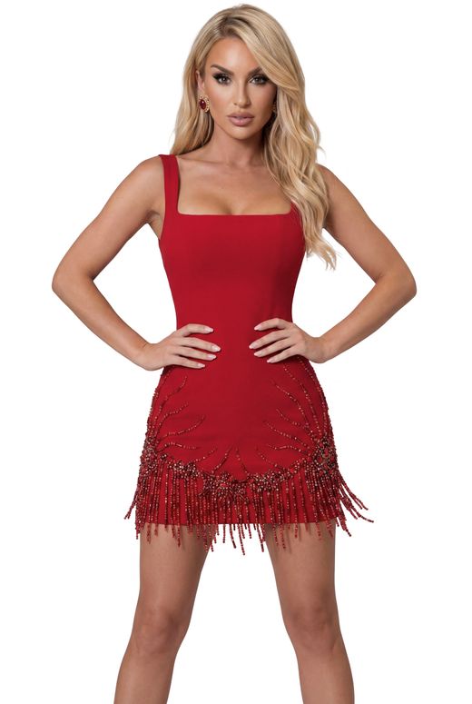 Vestido modelo Lolitas rojo