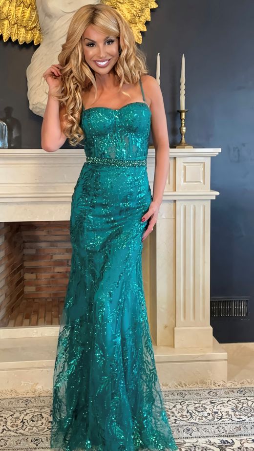 Robe modèle émeraude