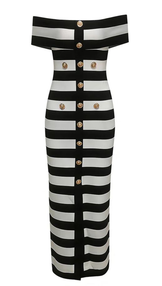 Long Sailor Chic Dress