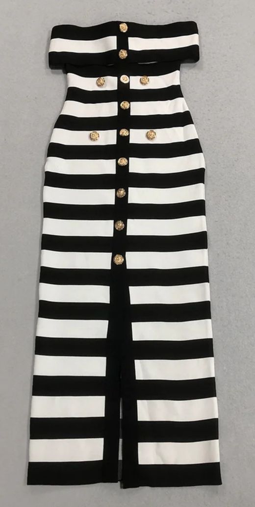Long Sailor Chic Dress