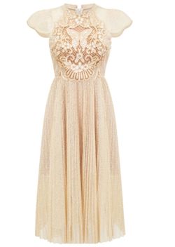 Vestido modelo Mariposas beige