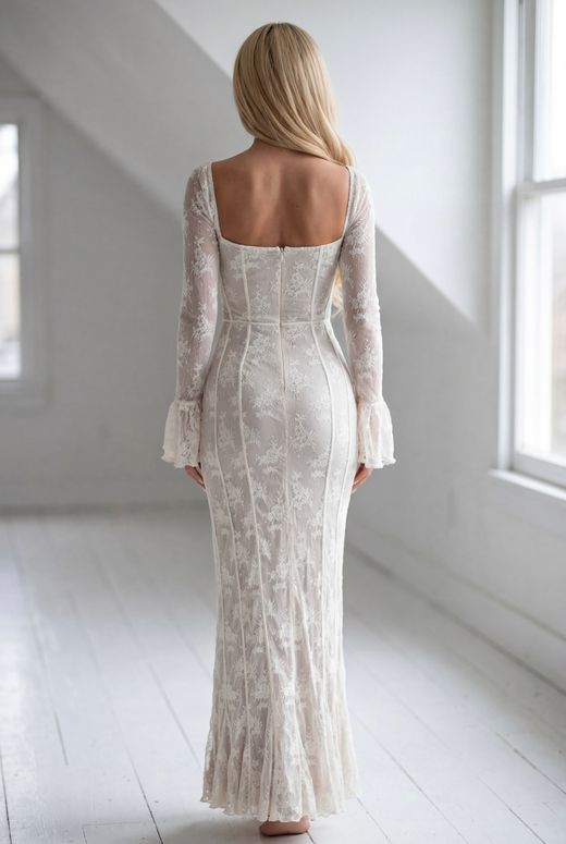 Vestido modelo Marlene blanco