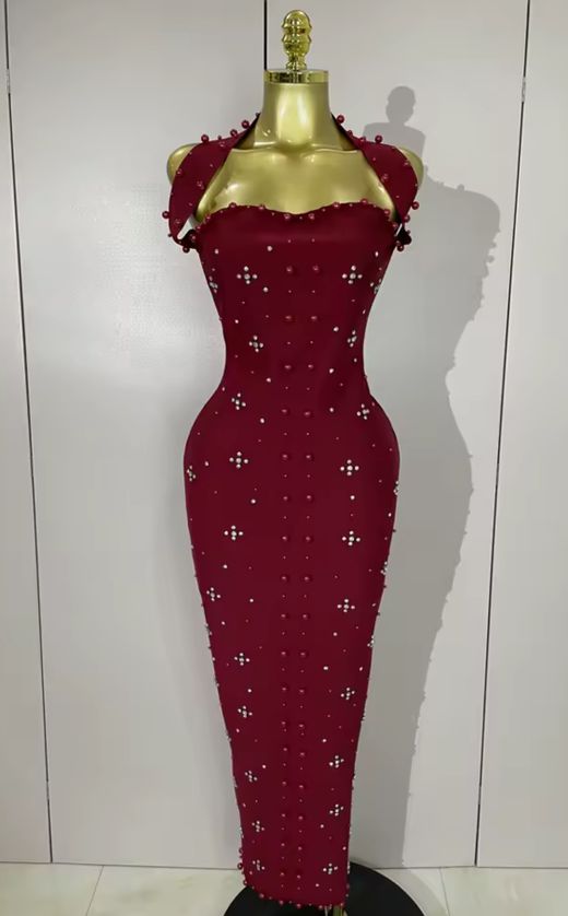 Vestido modelo Martinia burdeos