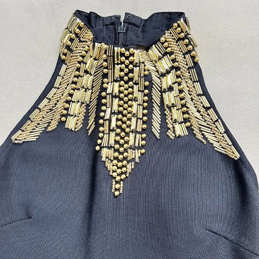 Vestido modelo Medianoche Dorada