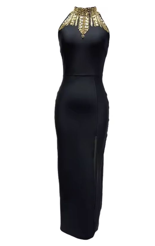 Vestido modelo Medianoche Dorada