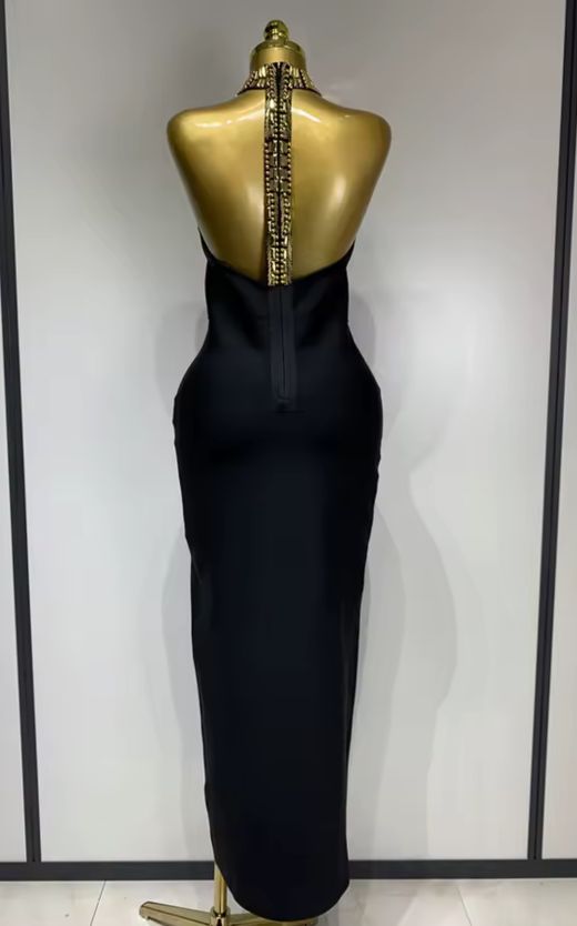 Vestido modelo Medianoche Dorada