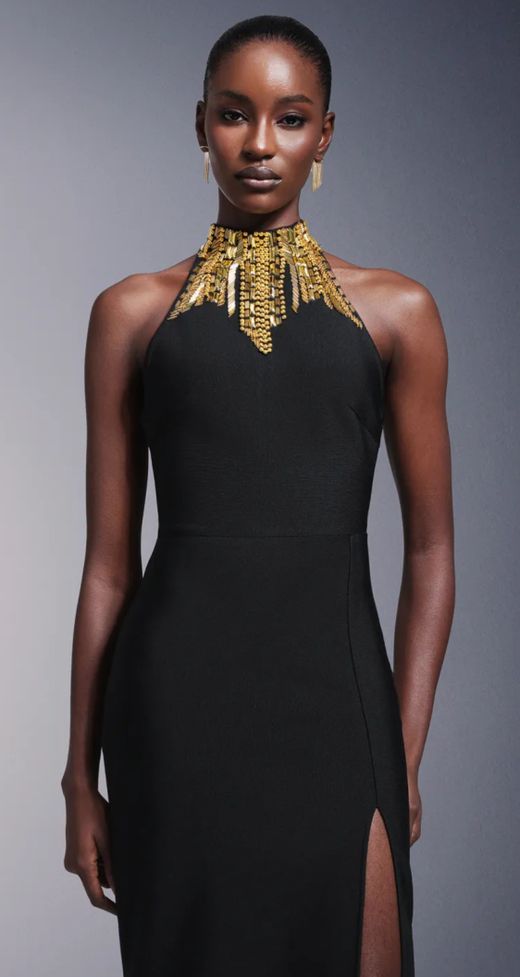 Vestido modelo Medianoche Dorada