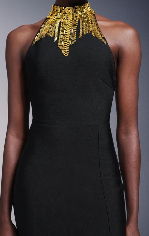 Vestido modelo Medianoche Dorada