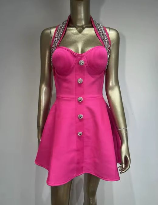 Vestido modelo Meryl Rosa