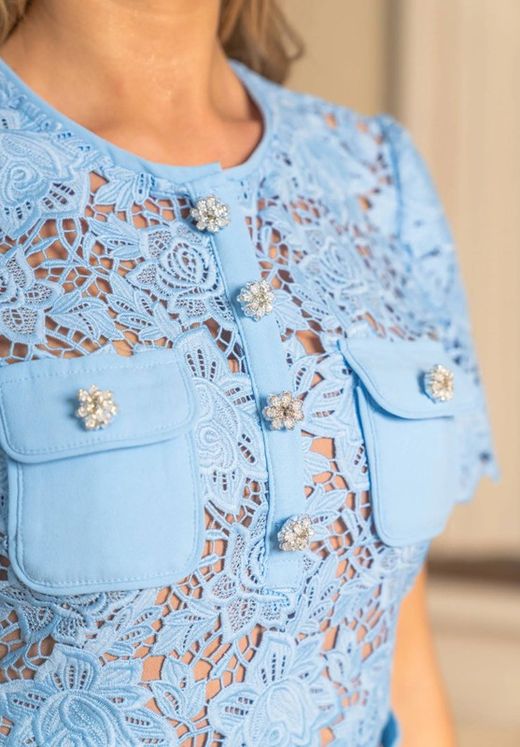 Robe modèle Nancy Bleu