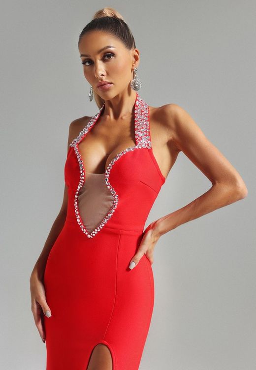 Naomi Red model dress