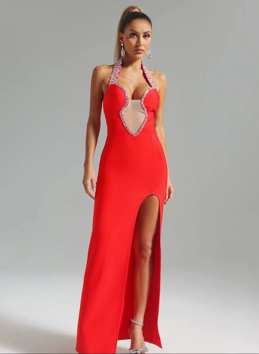 Naomi Red model dress