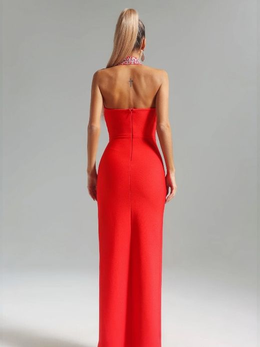 Naomi Red model dress