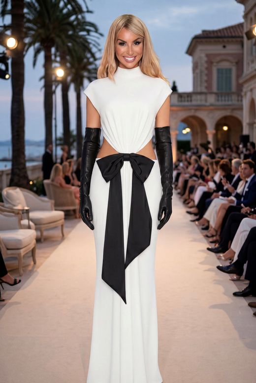Vestido modelo Pasarela Blanca
