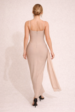 Beige Santa Lucia model dress