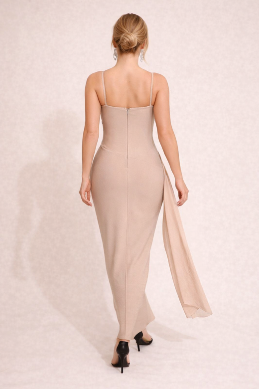 Beige Santa Lucia model dress