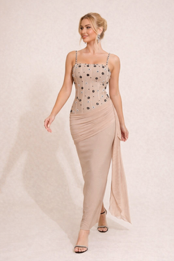 Beige Santa Lucia model dress