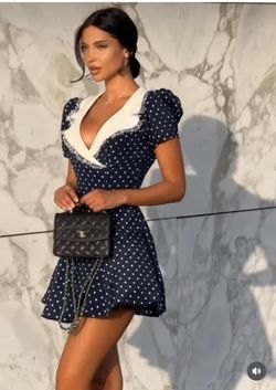 Santorini navy blue dress