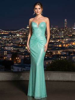 Vestido modelo Verde Agua Luxury